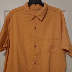Caribbean button down Silk blend